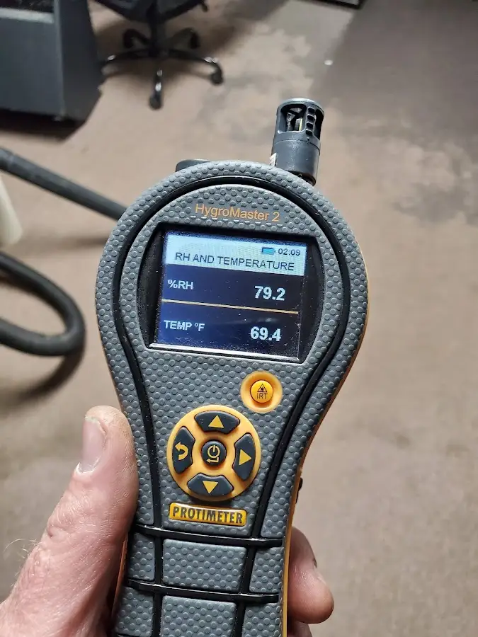 Moisture meter humidity assessment for Fire & Smoke Damage Restoration in Reston